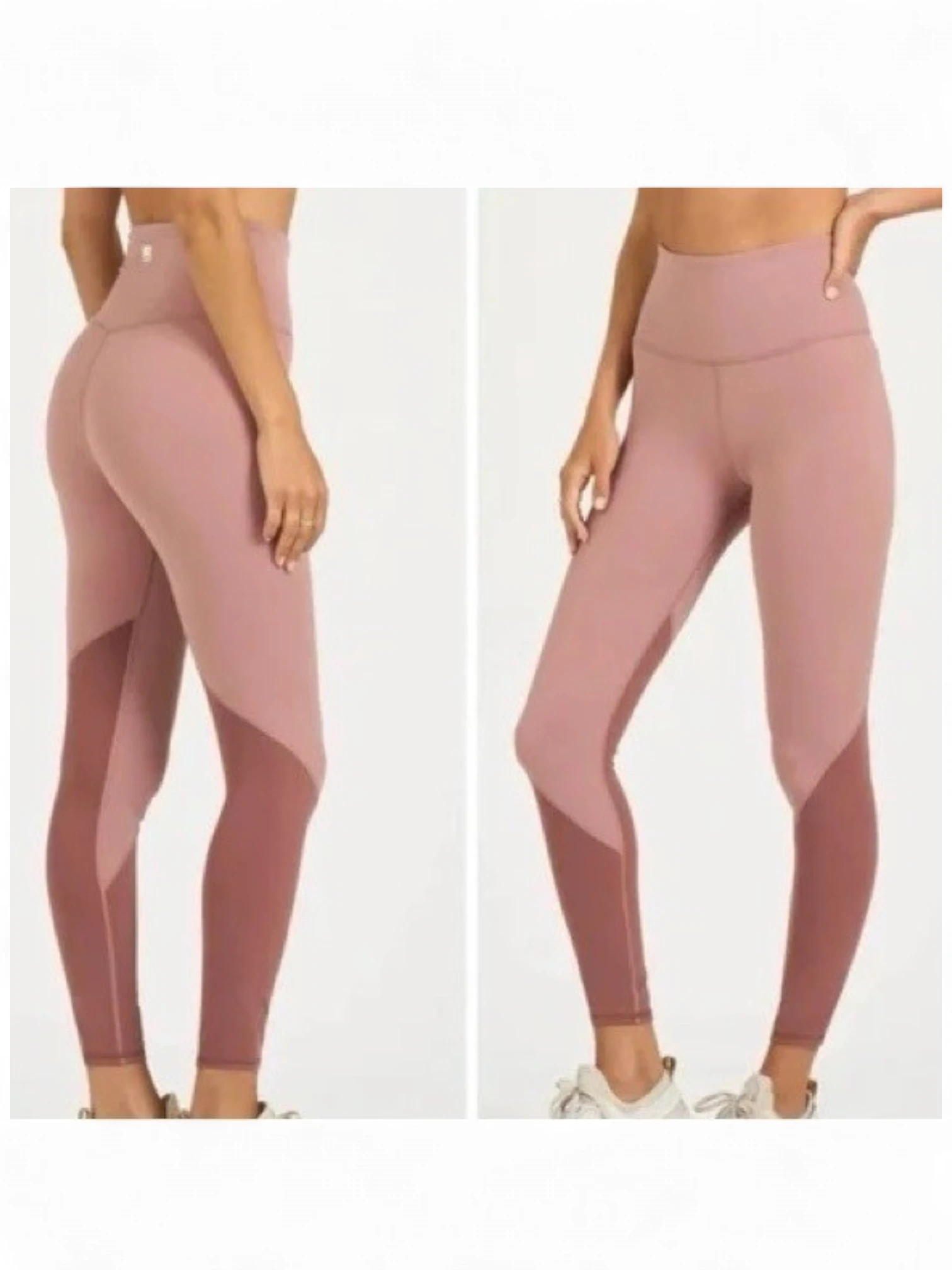 Vuori Colorblock Studio Legging Light Terracotta Womens Size Small